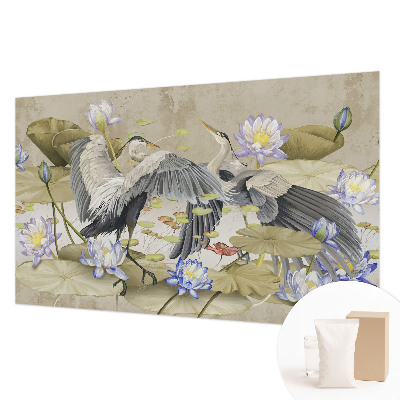 Flis fototapeta s motivom ptic in lilij