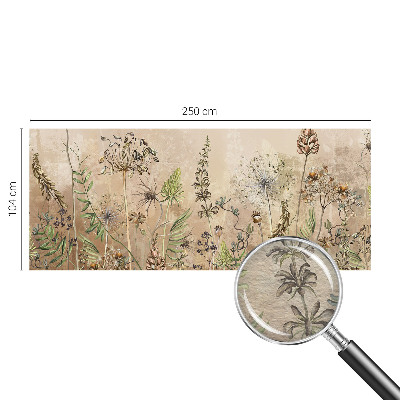 Stenska fototapeta flis Rustikalno cvetje