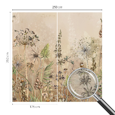 Stenska fototapeta flis Rustikalno cvetje