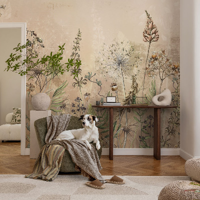 Stenska fototapeta flis Rustikalno cvetje