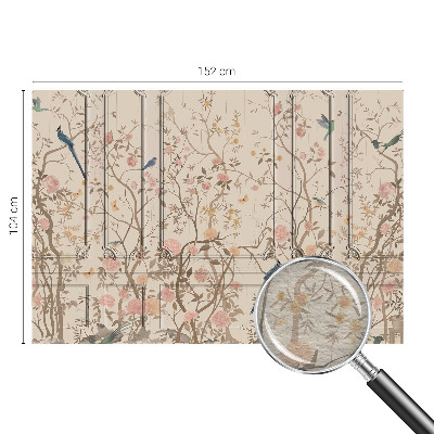 Visokokakovostna fototapeta Ptice in rože