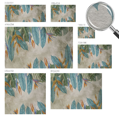 Flis fototapeta Tropsko cvetje