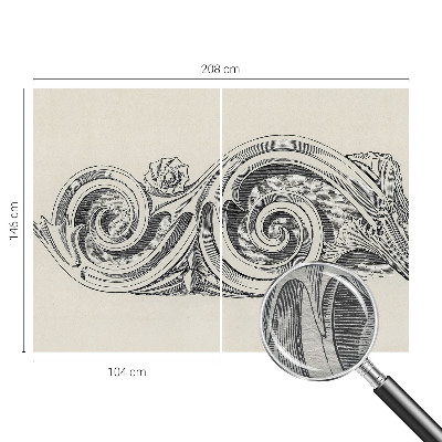 Netkana fototapeta Rastlinski okras