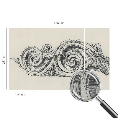 Netkana fototapeta Rastlinski okras