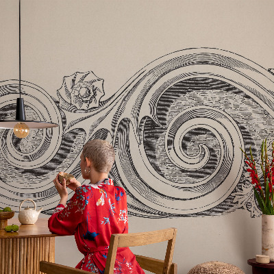 Netkana fototapeta Rastlinski okras