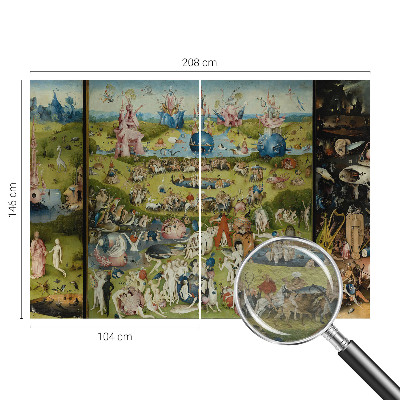 Tiskana fototapeta flis Skrivni vrt