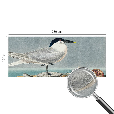 Fototapeta za spalnico z motivom ptic v elegantnem slogu