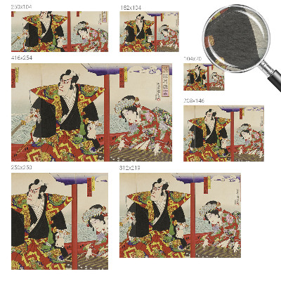 Moderna fototapeta z motivom japonskega gledališča