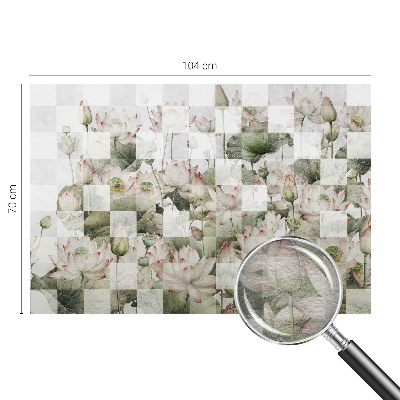 Stenska dekoracija fototapeta Vzorci lotosa