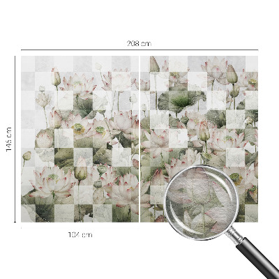 Stenska dekoracija fototapeta Vzorci lotosa