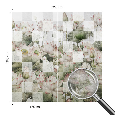 Stenska dekoracija fototapeta z vzorcem lotosa