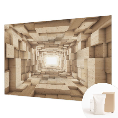 Foto tapeta z motivom lesenega tunela