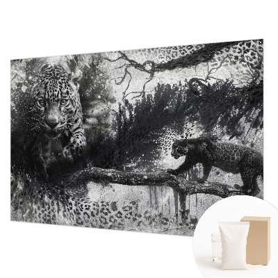 Fototapeta z abstraktnim vzorcem leopardjih motivov