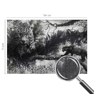 Fototapeta z abstraktnim vzorcem leopardjih motivov
