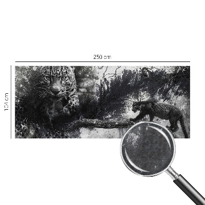 Fototapeta z abstraktnim vzorcem leopardjih motivov