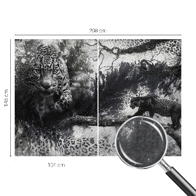 Fototapeta z abstraktnim vzorcem leopardjih motivov
