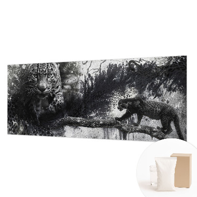 Fototapeta z abstraktnim vzorcem leopardjih motivov