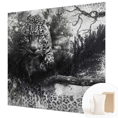 Fototapeta z abstraktnim vzorcem leopardjih motivov