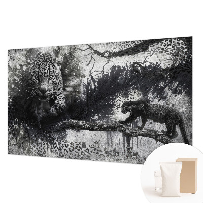 Fototapeta z abstraktnim vzorcem leopardjih motivov