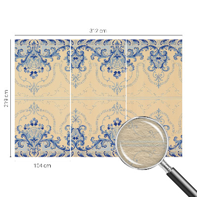 Flis fototapeta Modri ​​okraski