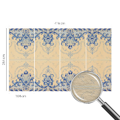 Flis fototapeta Modri ​​okraski