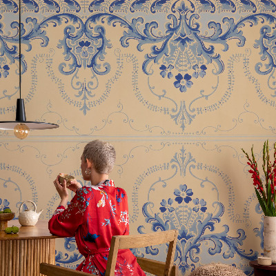 Flis fototapeta Modri ​​okraski