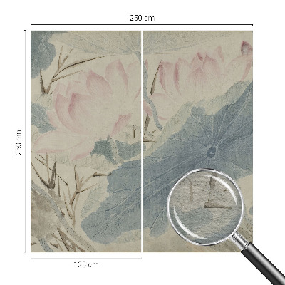 Tiskana fototapeta flis Lotosovi listi