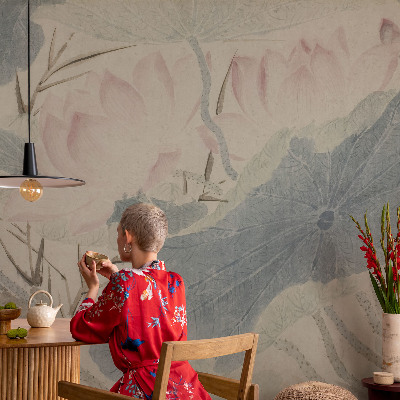 Tiskana fototapeta flis Lotosovi listi