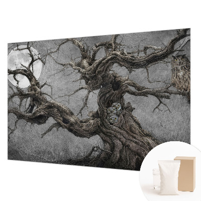 Flis fototapeta za otroško sobo z motivom skrivnostne sove