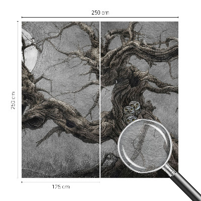 Flis fototapeta za otroško sobo z motivom skrivnostne sove