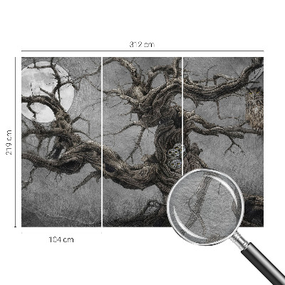 Flis fototapeta za otroško sobo z motivom skrivnostne sove