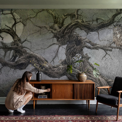 Flis fototapeta za otroško sobo Skrivnostna sova