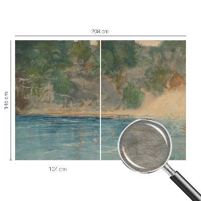 Fototapeta za spalnico s tropskim obalnim motivom
