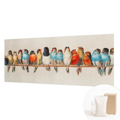 Stenska dekoracija fototapeta Ptice na veji