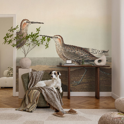 Flis fototapeta za otroško sobo Ptičje silhuete