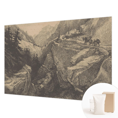 Fototapeta za dnevno sobo Slikovite gore