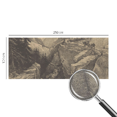 Fototapeta za dnevno sobo s prikazom slikovitih gora
