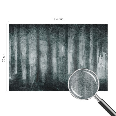 Flis fototapeta za otroško sobo s motivom skrivnostnega gozda