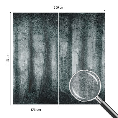 Flis fototapeta za otroško sobo Skrivnostni gozd