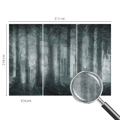 Flis fototapeta za otroško sobo Skrivnostni gozd