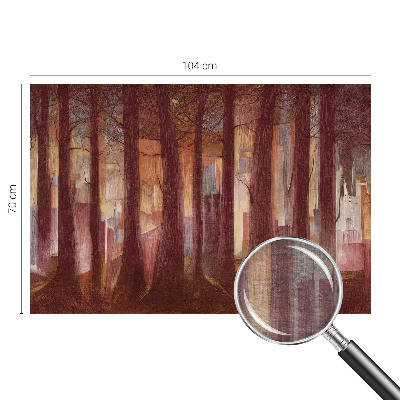 Stenska dekoracija fototapeta Skrivnostna pokrajina