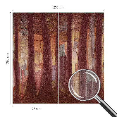 Stenska dekoracija fototapeta Skrivnostna pokrajina