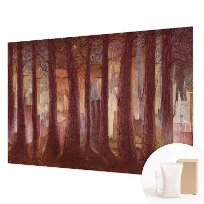 Stenska dekoracija fototapeta Skrivnostna pokrajina