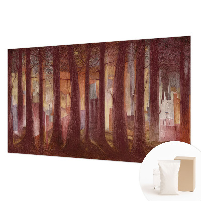 Stenska dekoracija fototapeta Skrivnostna pokrajina