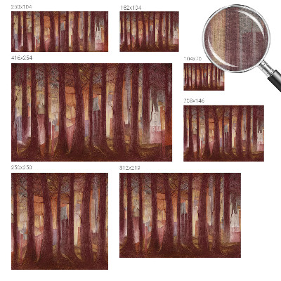 Stenska dekoracija fototapeta Skrivnostna pokrajina