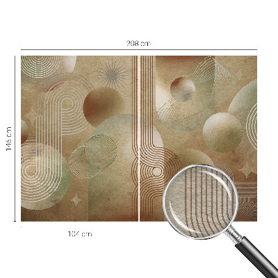 Flis fototapeta za otroško sobo z geometrijskim vzorcem