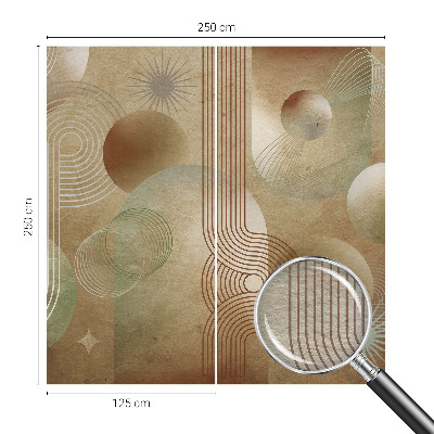 Flis fototapeta za otroško sobo z geometrijskim vzorcem