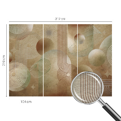 Flis fototapeta za otroško sobo z geometrijskim vzorcem