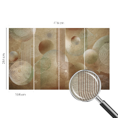 Flis fototapeta za otroško sobo z geometrijskim vzorcem