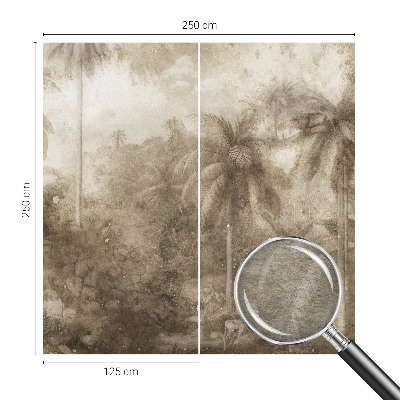 Stenska dekoracija fototapeta Eksotična pokrajina